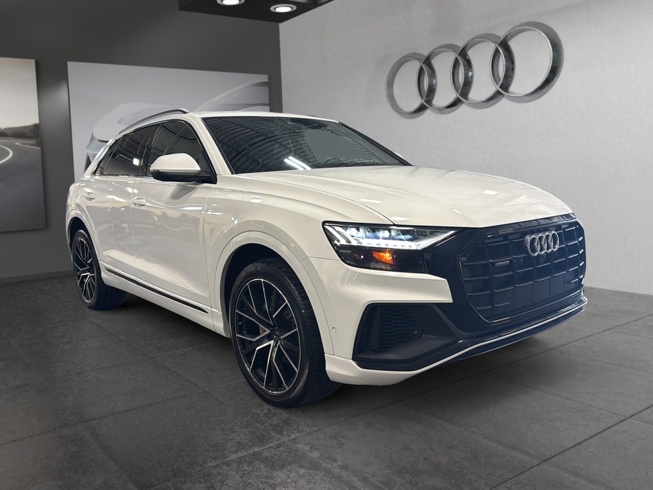 White 2023 Audi Q8 quattro Progressiv 55 TFSI SUV / Crossover 8-Speed Automatic