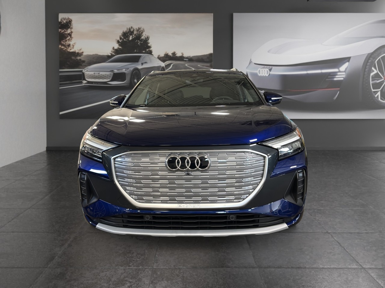 Blue 2025 Audi Q4 e-tron Sportback Sedan Automatic